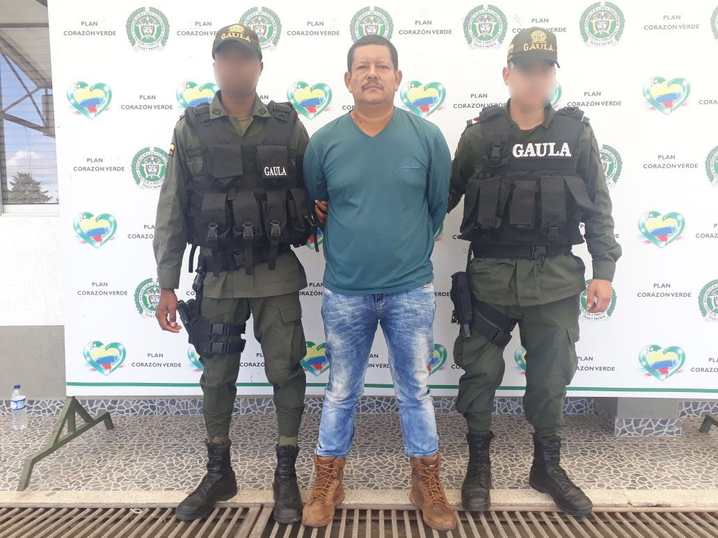 La Policía Metropolitana de Popayán capturó en el parque principal de Timbío, a un supuesto extorsionista.