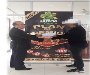 PRIMER GANADOR DE LOS $4444 MILLONES DE PESOS DEL NUEVO PLAN DE PREMIOS DE LA LOTERÍA DE CAUCA