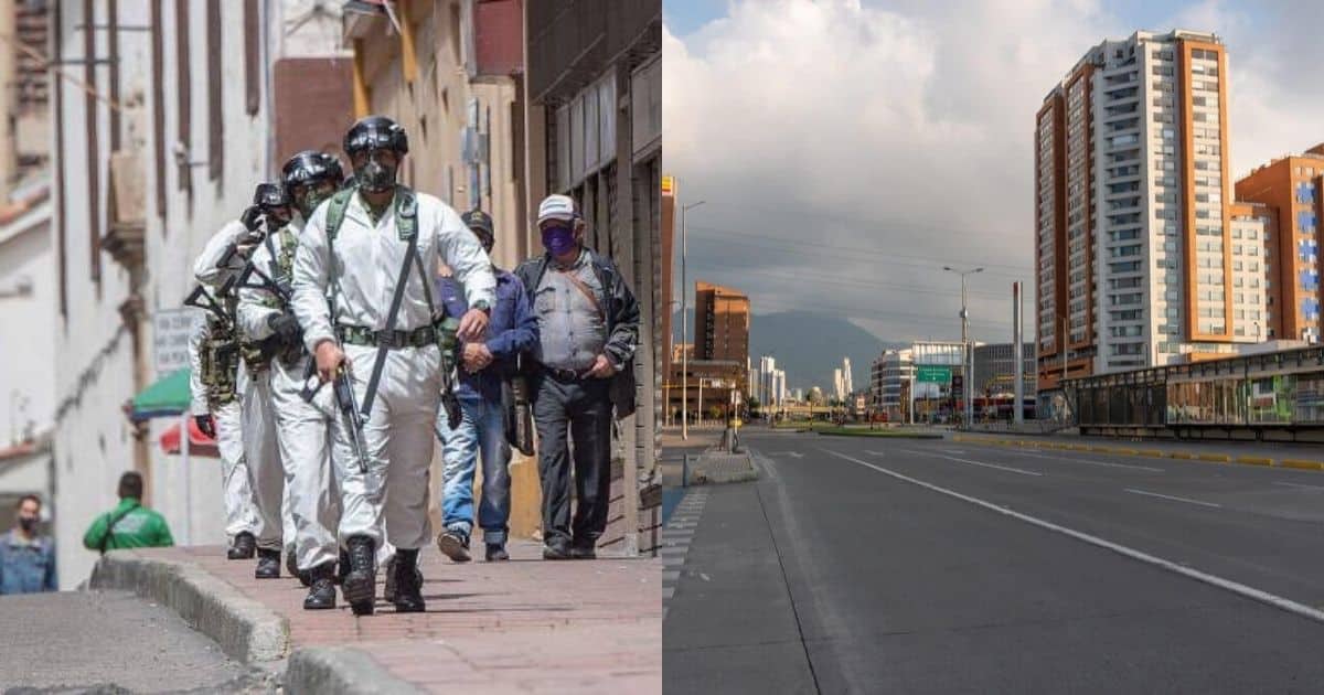 Balance en el primer día de cuarentena en Usaquén, Engativá y Suba