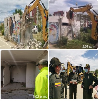 Demolida ‘olla’ que afectaba la seguridad en la comuna 8 de Cúcuta