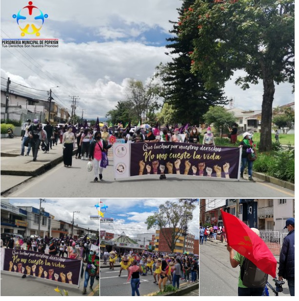 Ministerio Público participa activamente en la marcha de las mujeres del Cauca por la vida y la defensa del territorio