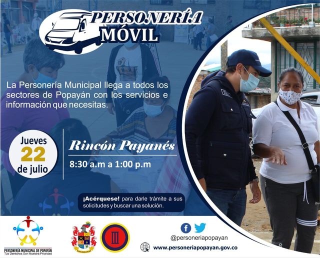 Personería Móvil estubo en el Rincón Payanés