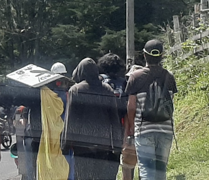 La Agresión Contra quien se les dé la Gana por parte de los Revoltosos en Popayán Continua