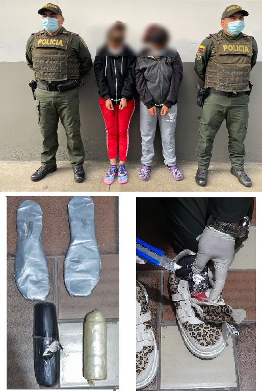 DOS MUJERES FUERON CAPTURADAS POR EL DELITO DE TRÁFICO DE ESTUPEFACIENTES.