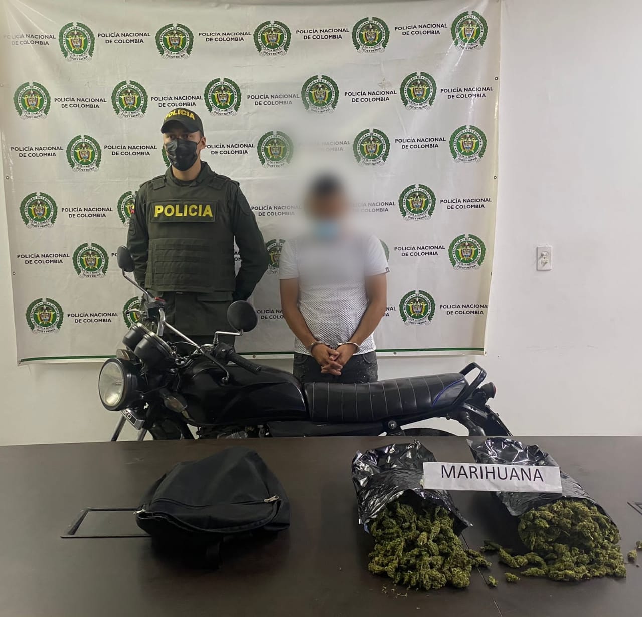 En Villa Rica fue capturado un ciudadano con 3.000 gramos de marihuana tipo creepy