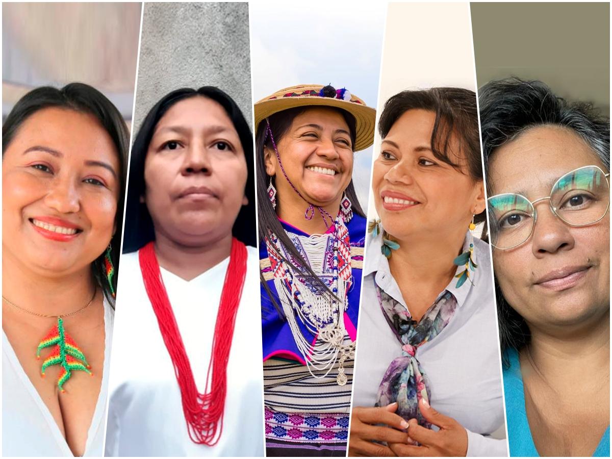 Mujeres que son ejemplo del trabajo en pro de sus comunidades y la representación de sus etnias en diferentes escenarios.