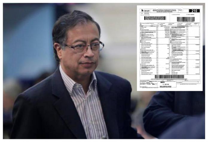 El candidato presidencial Gustavo Petro compartió su más reciente declaración de renta, correspondiente a la vigencia del año 2020.