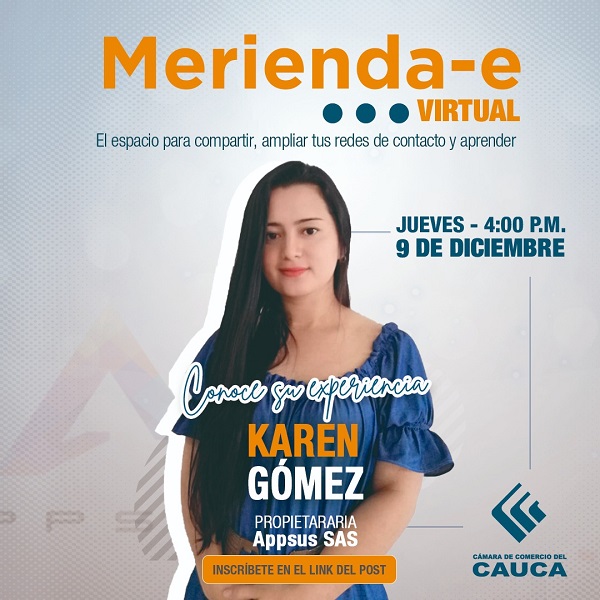 No te lo puede perder !!! , Merienda-e Virtual. un espacio para aprender de empresarios de la región.