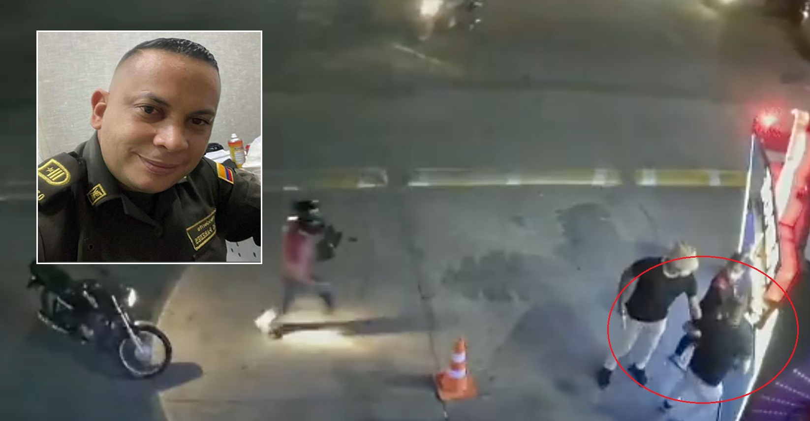 En Cucuta Intendente de la Policía fue acribillado a balazos frente a estación de gasolina