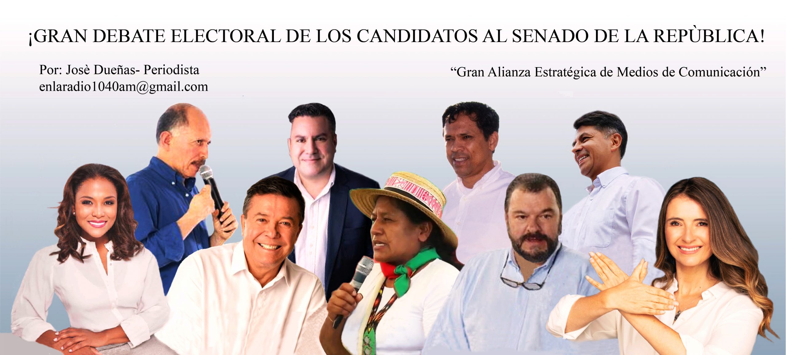 ¡GRAN DEBATE ELECTORAL DE LOS CANDIDATOS  AL SENADO DE LA REPÙBLICA!