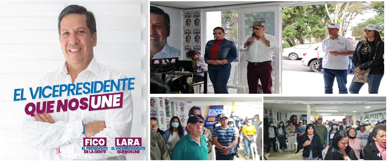 LA CASA DE LA GENTE CONFIRMAN EN EL EVENTO CON LA RESERVA DE LAS FUERZAS MILITARES Y POLICIA NACIONAL QUE HOY MAS QUE NUNCA EL PRESIDENTE ES FICO Y SU VICEPRESIDENTE LARA