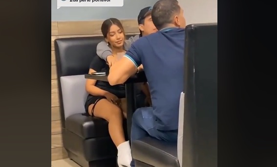 Delante de su novio:”Se quitó los pantis para dárselos a su amigo”