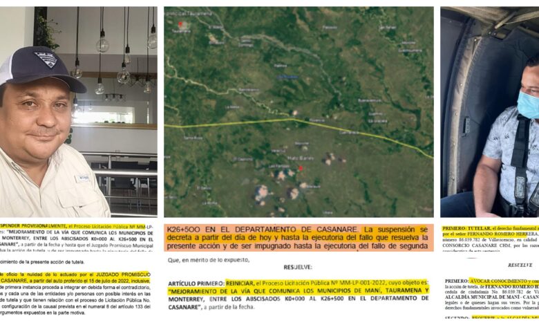 Guerra de tutelas de consorcios y Alcaldía, El sube y baja de la licitación vial por 105 mil millones de Maní.