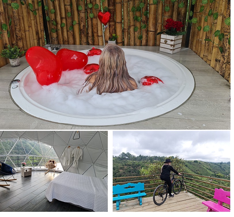 La cercanía con la naturaleza ha llevado a que más personas visiten El «Glamping» Purace