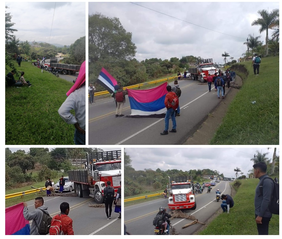 Comunidad Indígena Misak Bloquean Vía Panamericana al Sur de Colombia, exigencias a Gobierno Nacional y Departamental a cumplir apoyo a la Educación a los resguardos