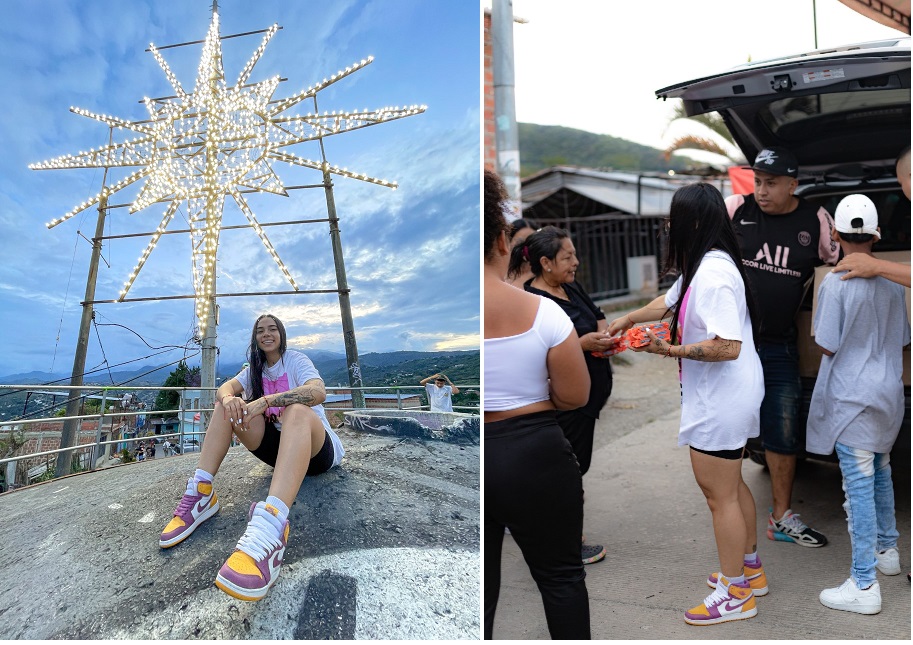 MARILYN JISELA REPARTE 2.500 CHOCORAMOS EN LAS CALLES DE CALI