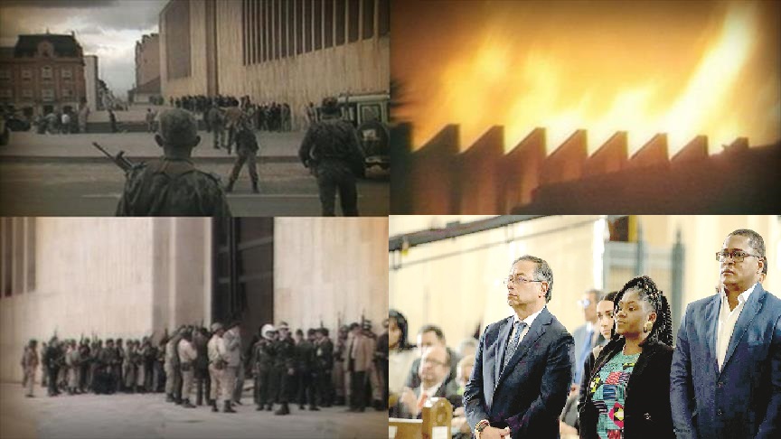 Presidente Petro conmemoró la toma del Palacio de Justicia  Genocidio que ha Sido el más Grave que haya Ocurrido en la Historia de la Violencia Guerrillera en Colombia