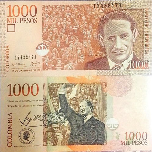 Dejó  Banco de la República de imprimir billetes de mil pesos