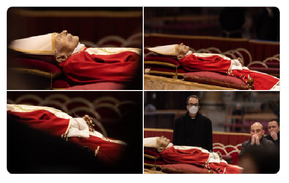 El papa emérito es despedido por miles de feligreses en la Basílica de San Pedro