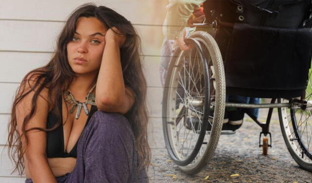 El uso excesivo de celular causo que  Modelo OnlyFans este en  silla de ruedas