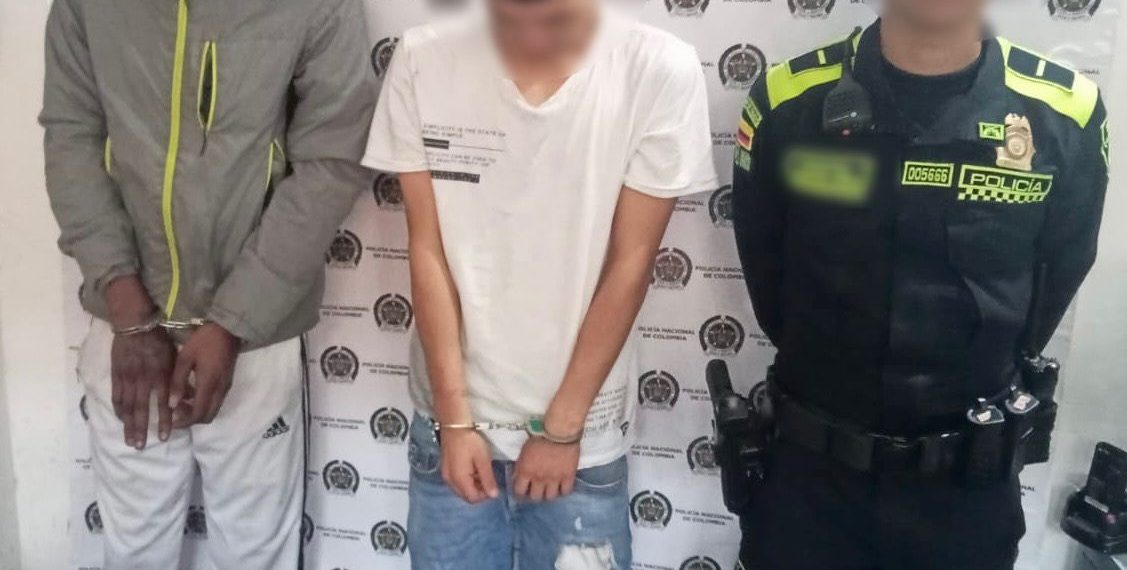 Capturados en flagrancia dos hombres luego de cometer un hurto al sur de Popayán.