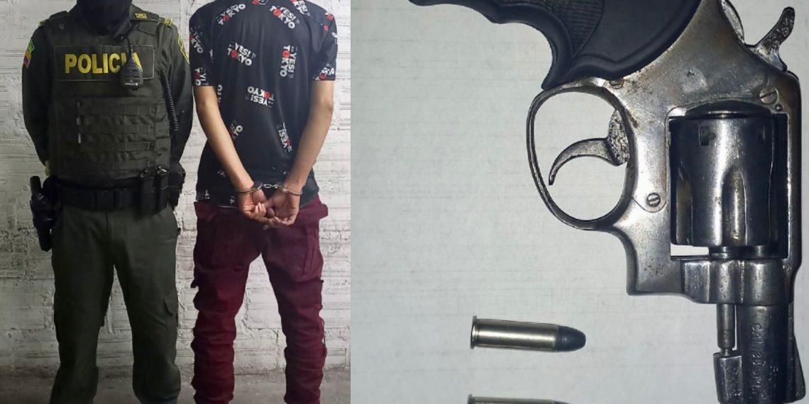 Capturado mototaxista por presunto porte ilegal de arma de fuego.