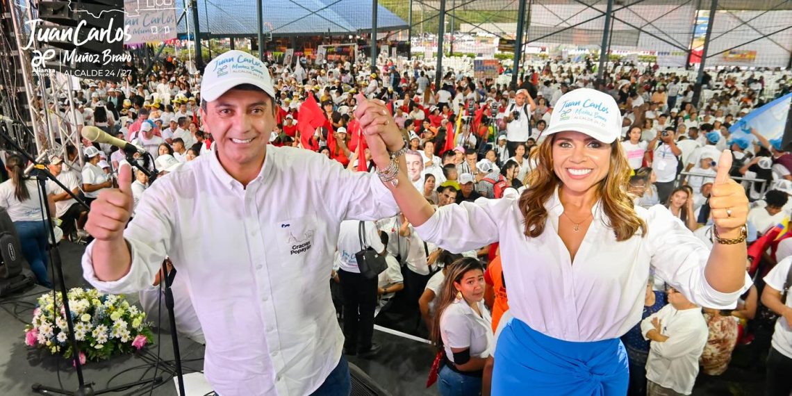Popayán registró multitudinarios cierres de campaña de candidatos donde impacto el respaldo a Juan Carlos que se ratificara este 29 de octubre