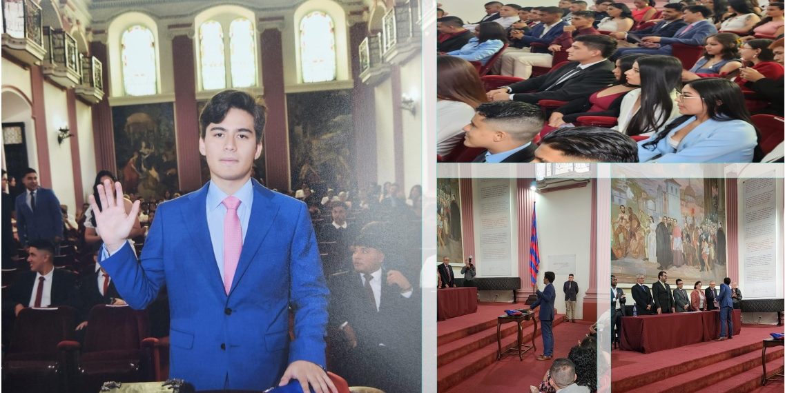 Juan Felipe Ortiz Solano Realizo el Juramento de los Futuros Abogados de la Universidad del Cauca Confirmando un Compromiso con la Justicia y la Sociedad