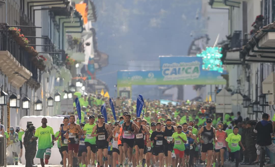 Más de 4.000 personas corrieron por la Paz en la Media Maratón del Cauca