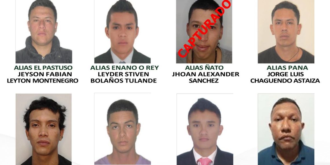 Autoridades de policía divulgan cartel actualizado con los delincuentes más buscados en Popayán.