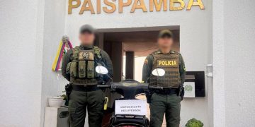 Recuperada motocicleta con denuncia por hurto durante operativos en Paispamba.