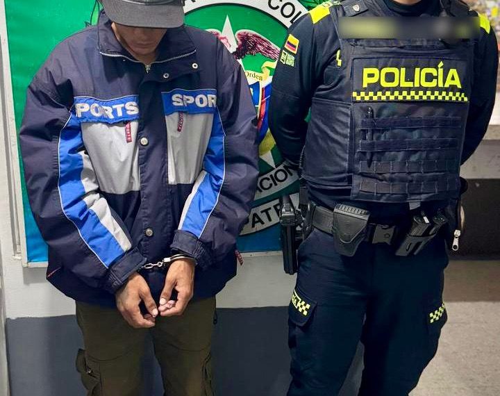 olicía nacional, captura a fugitivo en terminal de transportes de Popayán .