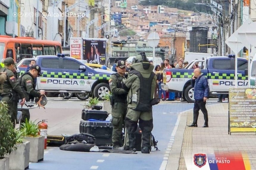 La Ciudad Sorpresa “Pasto” en alerta máxima por amenazas explosivas: confirman artefacto en pleno centro de la ciudad