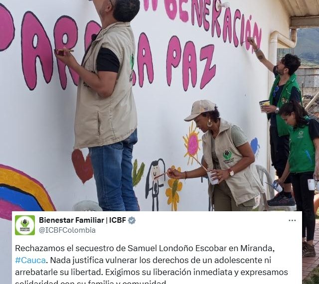 Liberen a Samuel, el Cauca exige paz