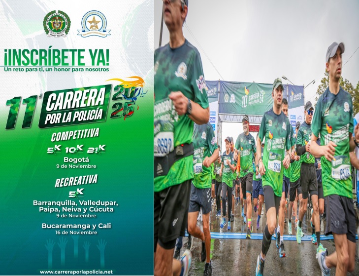 Correr con Propósito: La Fuerza Solidaria de la Carrera por la Policía Nacional